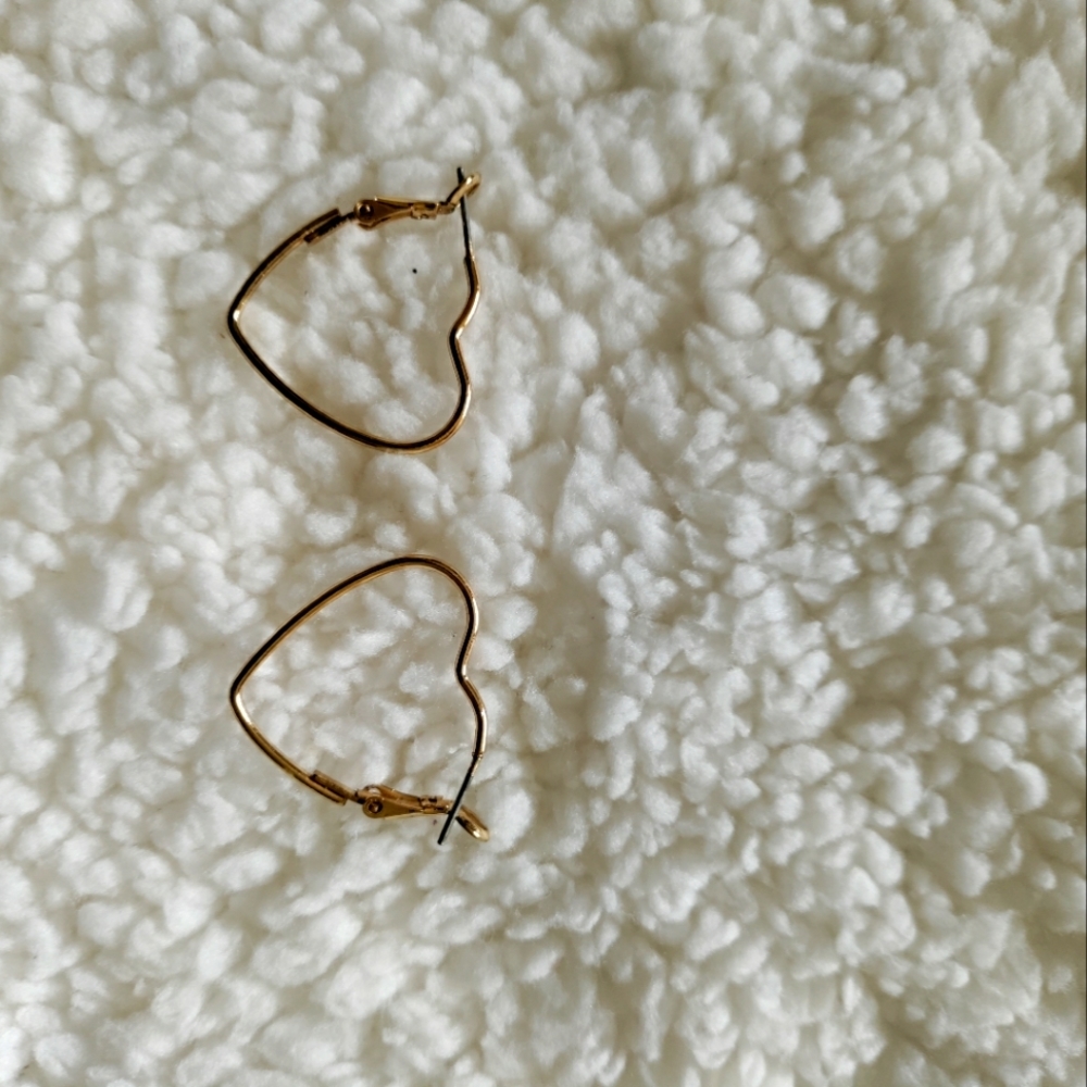 Heart Hoop Earrings